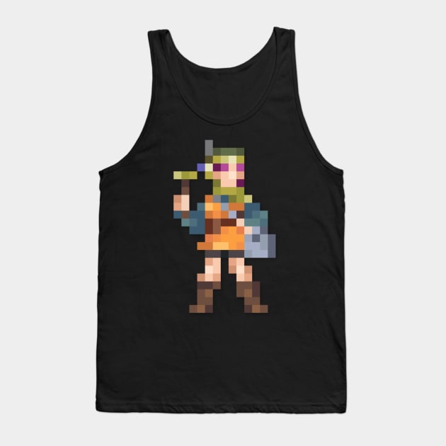 Lucca low-res pixelart Tank Top by JinnPixel